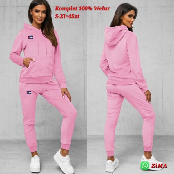 Komplet welur damski (S-XL/4kompletów)