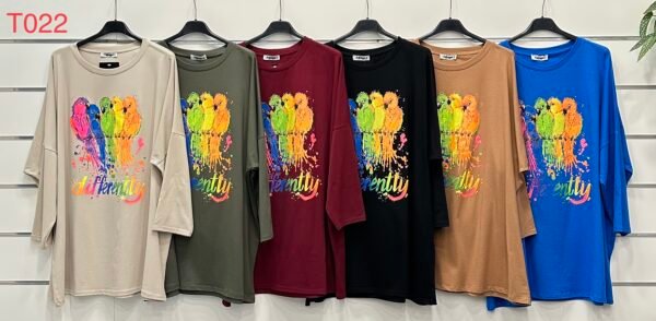 Bluzy damskie (nadwymiarowe/6szt) Bawełna